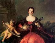 Jjean-Marc nattier Portrait of Philippine elisabeth d'Orleans or her sister Louise Anne de Bourbon oil painting artist